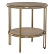 Uttermost Elise Round Brass Side Table