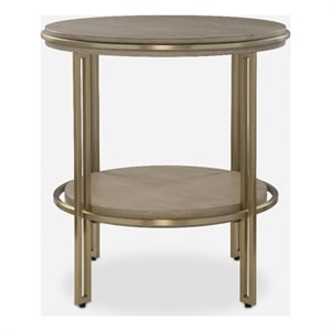 Uttermost Elise Round Brass Side Table