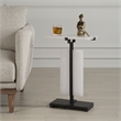Uttermost Elements Bubble Glass Accent Table in White