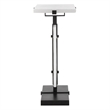 Uttermost Elements Bubble Glass Accent Table in White