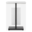 Uttermost Elements Bubble Glass Accent Table in White