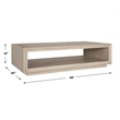 Uttermost Prism Light Oak Coffee Table