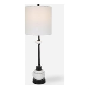 uttermost alliance traditional buffet lamp in white