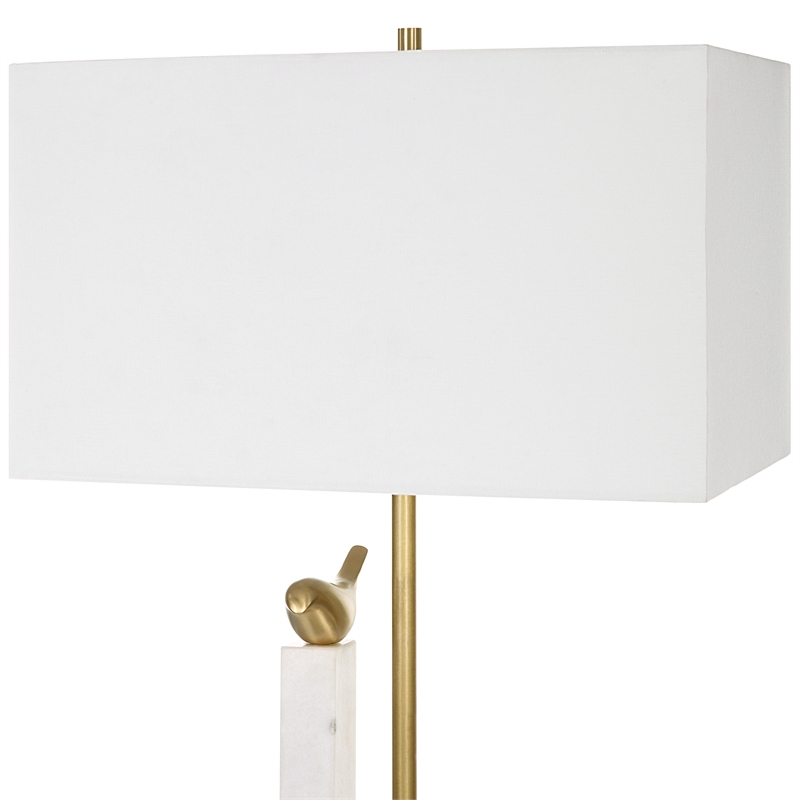Uttermost Songbirds Table Lamp in White