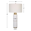 Uttermost Ruse Whitewashed Table Lamp
