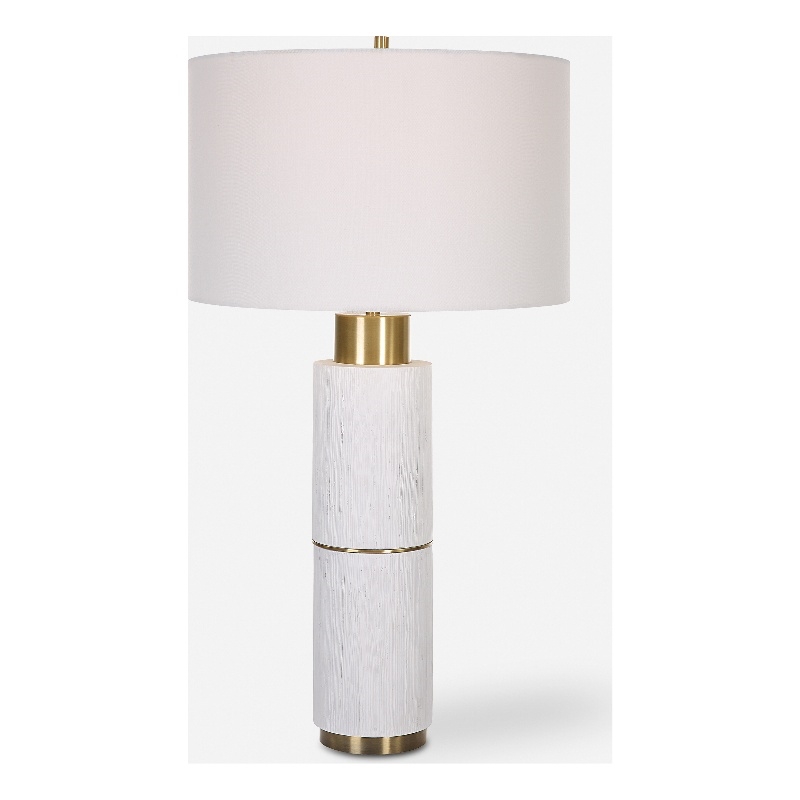 Uttermost Ruse Whitewashed Table Lamp