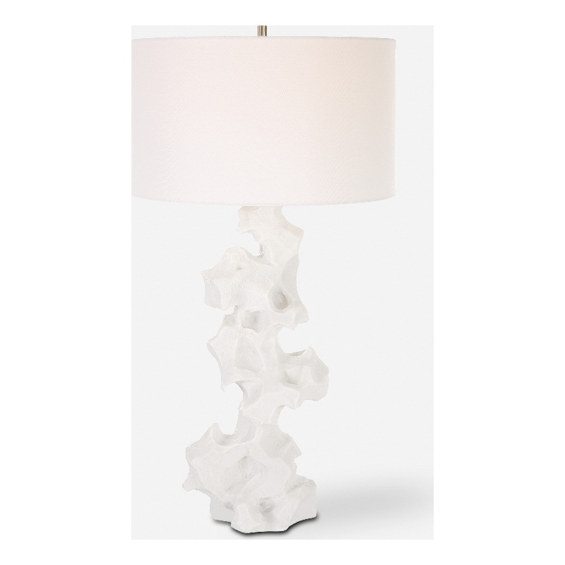 Uttermost Remnant White Marble Table Lamp