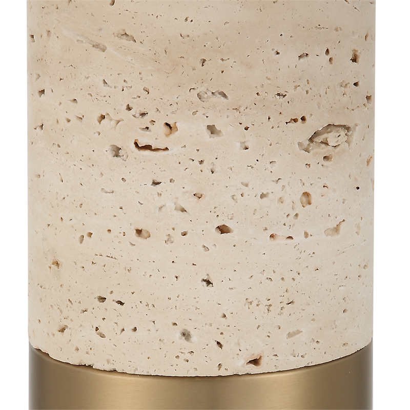 Uttermost Gravitas Elegant Brass & Stone Lamp