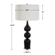 Uttermost Caviar Black Table Lamp