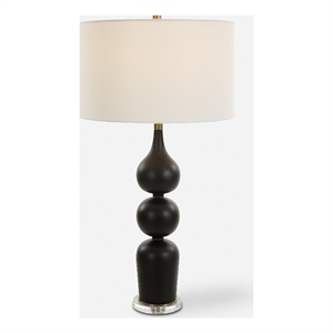Uttermost Caviar Black Table Lamp