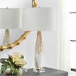 Uttermost Lyra White & Gold Table Lamp