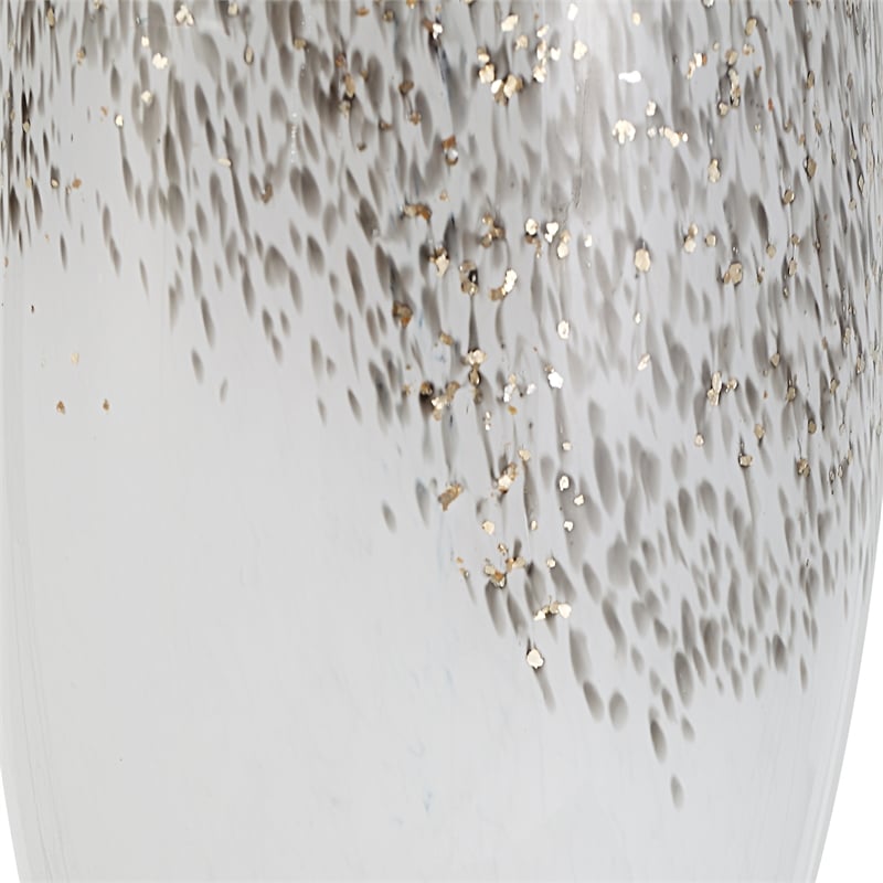 Uttermost Quinn White & Silver Table Lamp
