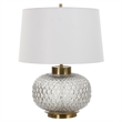 Uttermost Estelle Glass Table Lamp in White