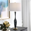 Uttermost Remy Polished Table Lamp in Navy