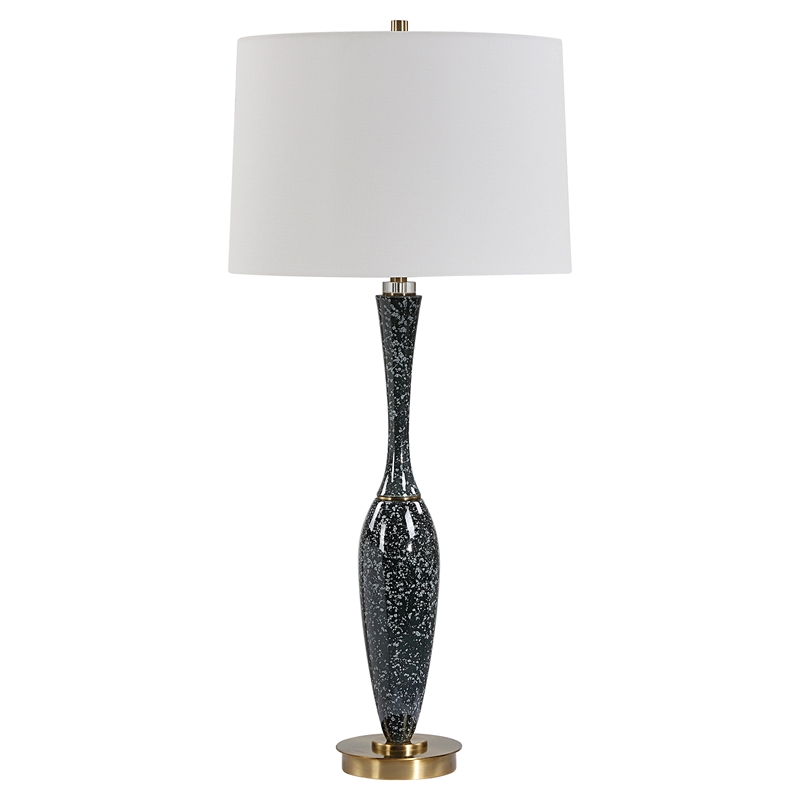Uttermost Remy Polished Table Lamp in Navy