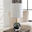 Uttermost Enigma Teal Blue Glass Buffet Lamp