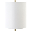 Uttermost Enigma Teal Blue Glass Buffet Lamp