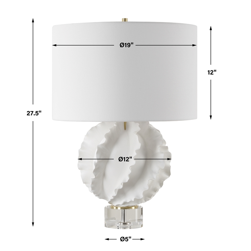 Uttermost Saylor White Table Lamp