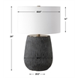 Uttermost Americana Aged Black Table Lamp