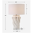 Uttermost Stratified White Table Lamp