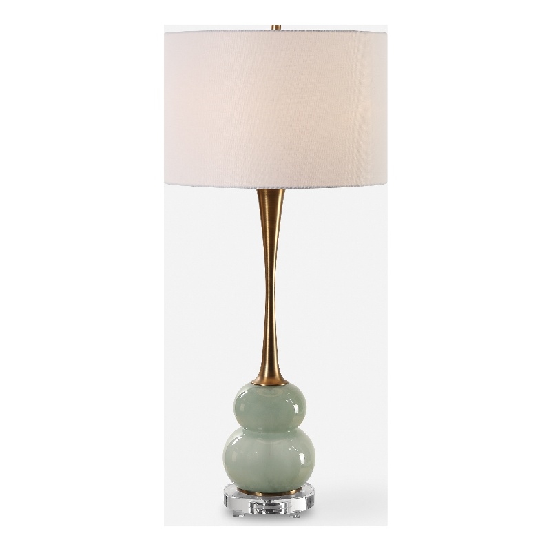 Uttermost Sanctuary Green Gray Table Lamp