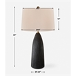 Uttermost Jett Black Table Lamp