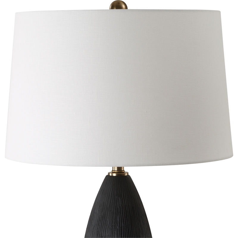 Uttermost Jett Black Table Lamp