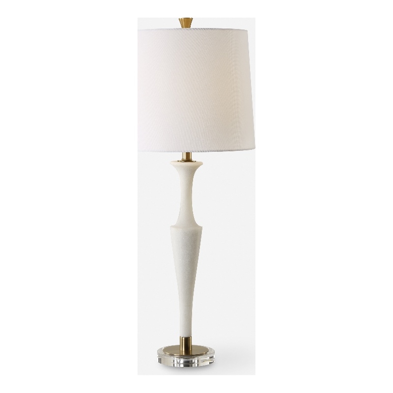 Uttermost Colette White Stone Table Lamp