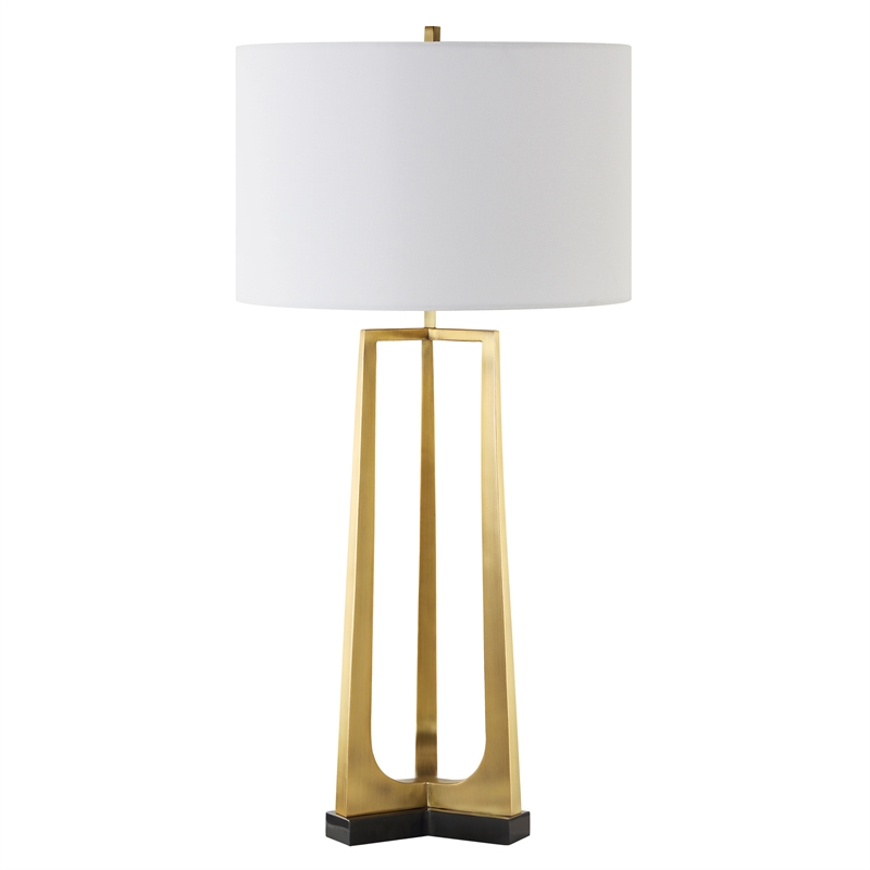 Uttermost Crossroads Antique Brass Table Lamp