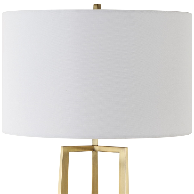 Uttermost Crossroads Antique Brass Table Lamp