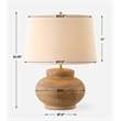 Uttermost Urbino Aged Terracotta Table Lamp in Brown