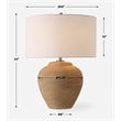 Uttermost Treviso Terracotta Table Lamp in Brown