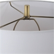 Uttermost Meltdown Ivory Teal Table Lamp