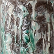 Uttermost Meltdown Ivory Teal Table Lamp