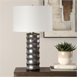 Uttermost Corvair Scalloped Table Lamp in Bronze