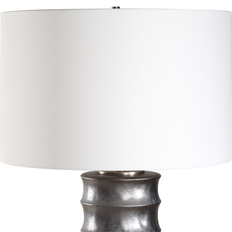 Uttermost Corvair Scalloped Table Lamp in Bronze