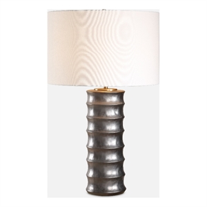 Uttermost Corvair Scalloped Table Lamp in Bronze