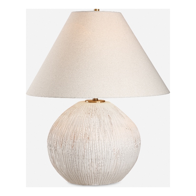 Uttermost Meryl Aged White Table Lamp