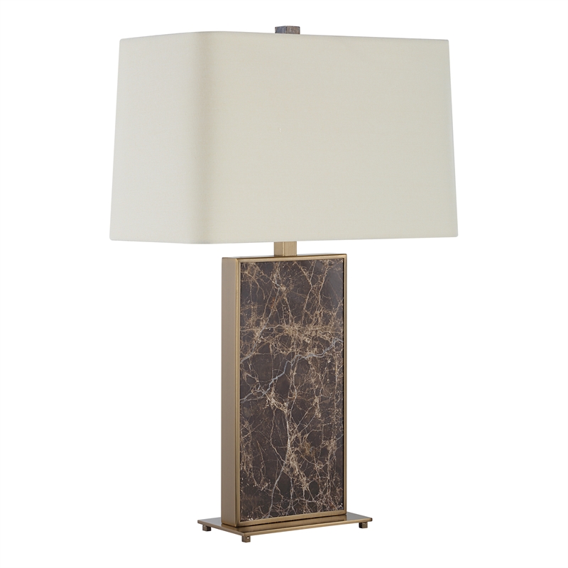 Uttermost Lafferty Marble Table Lamp in Brown