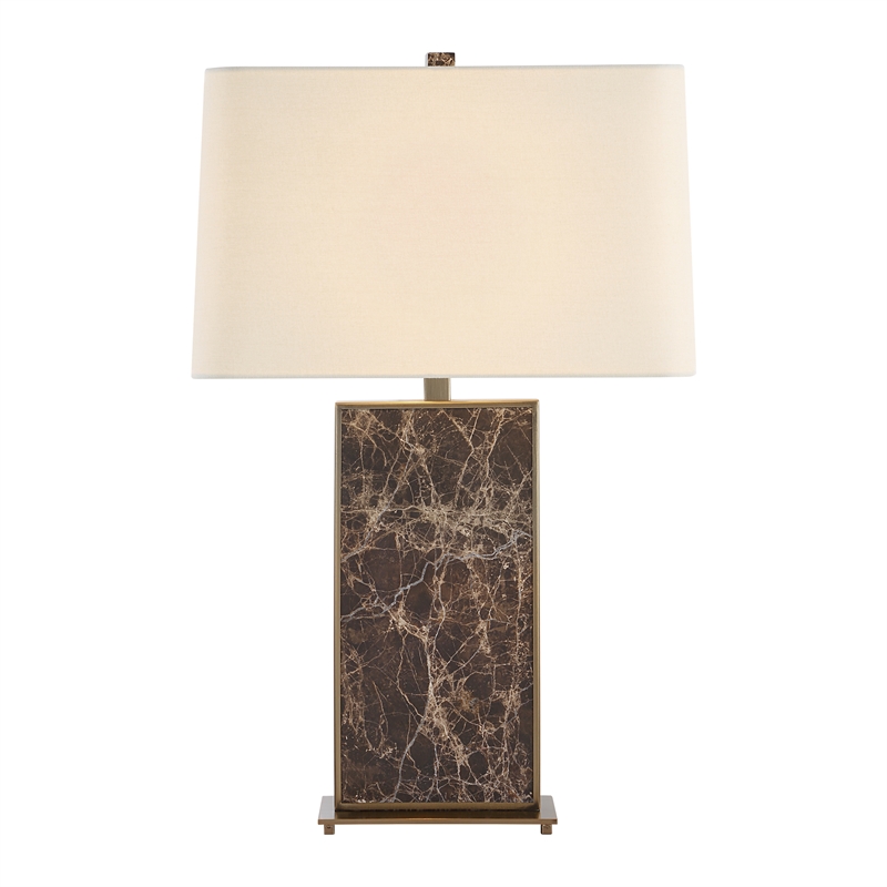 Uttermost Lafferty Marble Table Lamp in Brown