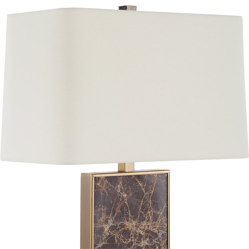 Uttermost Lafferty Marble Table Lamp in Brown