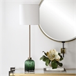 Uttermost Lois Green Glass Buffet Lamp