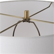 Uttermost Quite The Buzz Floor Lamp in Antique Brass
