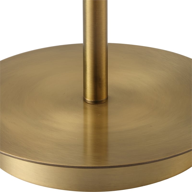 Uttermost Quite The Buzz Floor Lamp in Antique Brass