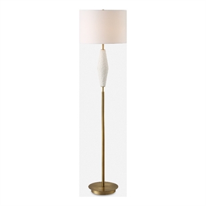Uttermost Quite The Buzz Floor Lamp in Antique Brass