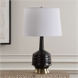 Uttermost Foster Black Glaze Table Lamp