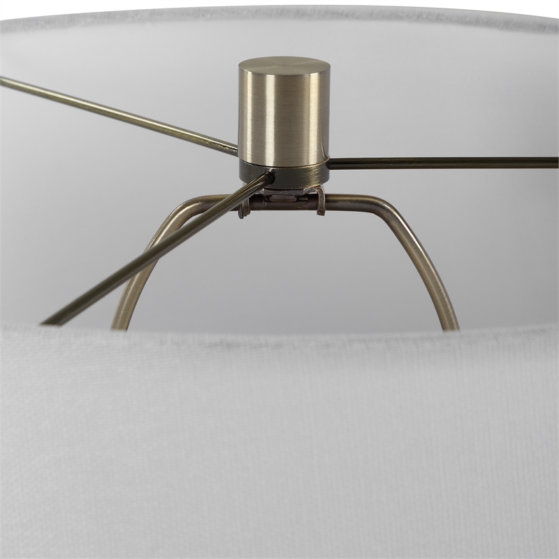 Uttermost Foster Black Glaze Table Lamp