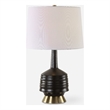 Uttermost Foster Black Glaze Table Lamp