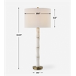 Uttermost Unify Alabaster Table Lamp in White