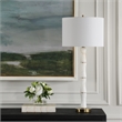 Uttermost Unify Alabaster Table Lamp in White